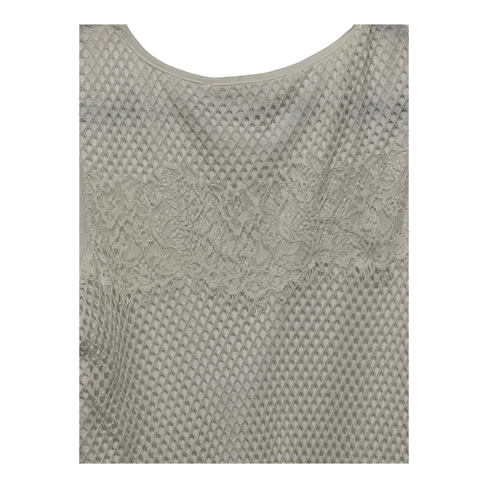 Max Studio White Lace Overlay Mid Length Dress Size Large NWT - Picture 5 of 9